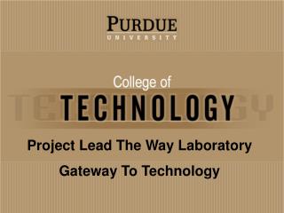 Project Lead The Way Laboratory Gateway To Technology