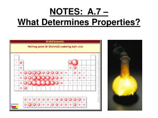 NOTES: A.7 – What Determines Properties?