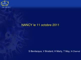 NANCY le 11 octobre 2011