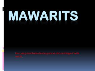 MAWARITS
