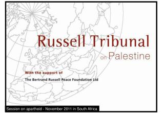 Session on apartheid - November 2011 in South Africa