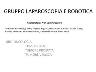 GRUPPO LAPAROSCOPIA E ROBOTICA