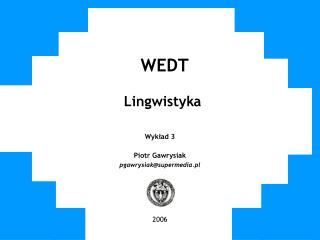 WEDT Lingwistyka