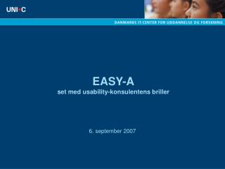 EASY-A set med usability-konsulentens briller