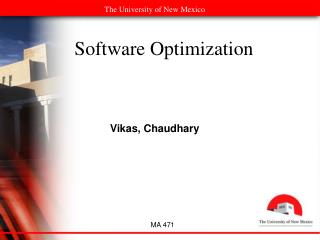 Software Optimization