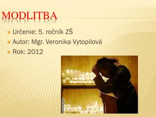 Modlitba