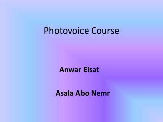 Photovoice Course