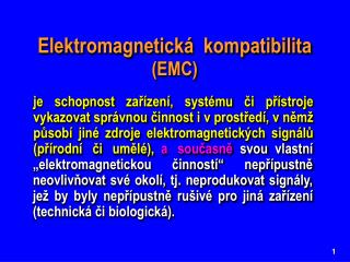 Elektromagnetická kompatibilita (EMC)