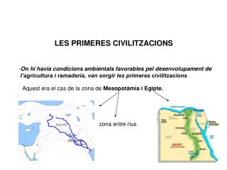 LES PRIMERES CIVILITZACIONS