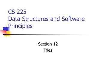 CS 225 Data Structures and Software Principles