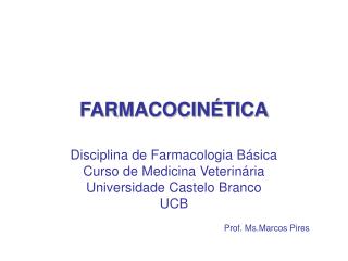 FARMACOCINÉTICA