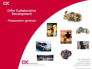 Offre Collaborative Development - Présentation générale -