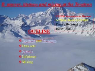 B masses, lifetimes and mixing at the Tevatron