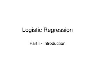 Logistic Regression