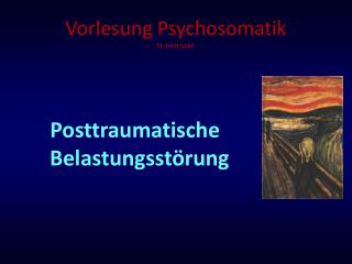 Vorlesung Psychosomatik N. Hennicke