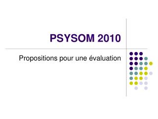 PSYSOM 2010