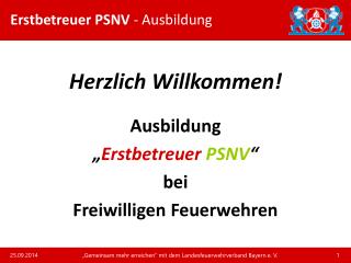 Erstbetreuer PSNV - Ausbildung