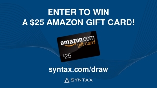 ENTER TO WIN A $25 AMAZON GIFT CARD!