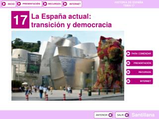La España actual: transición y democracia