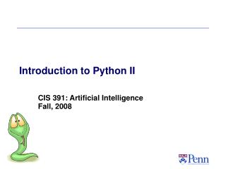 Introduction to Python II