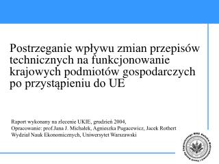 Raport wykonany na zlecenie UKIE, grudzień 2004,