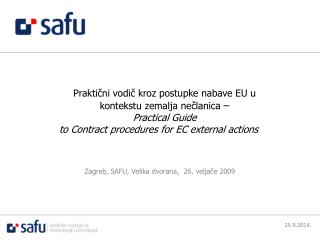 Praktični vodič kroz postupke nabave EU u kontekstu zemalja nečlanica – Practical Guide