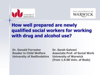 How well prepared are newly qualified social workers for working with drug and alcohol use?