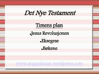 Det Nye Testament