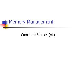 Memory Management