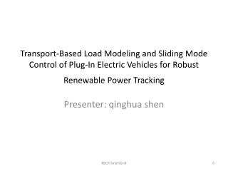 Presenter: qinghua shen