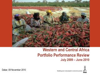 Western and Central Africa Portfolio Performance Review July 2009 – June 2010