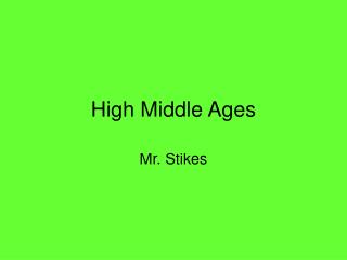 High Middle Ages