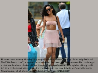 Rihanna struts her stuff in the Big Apple