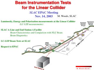 Beam Instrumentation Tests for the Linear Collider