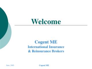 Cogent ME International Insurance &amp; Reinsurance Brokers