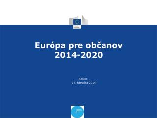 Európa pre občanov 2014-2020