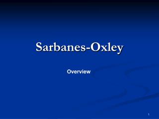 Sarbanes-Oxley