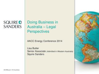 Doing Business in Australia – Legal Perspectives