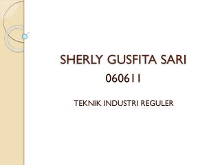 SHERLY GUSFITA SARI