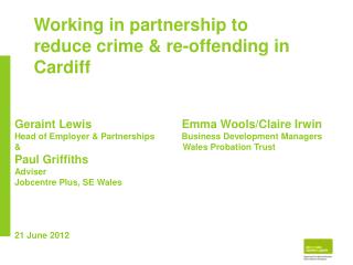 Geraint Lewis 		 Emma Wools/Claire Irwin