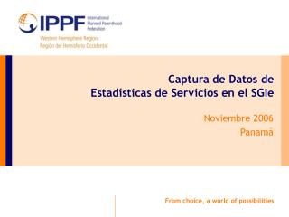 Captura de Datos de Estadísticas de Servicios en el SGIe