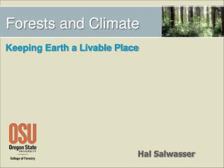 Forests and Climate