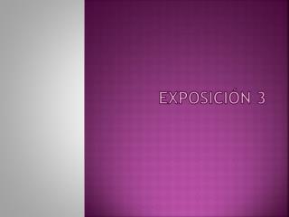 Exposición 3