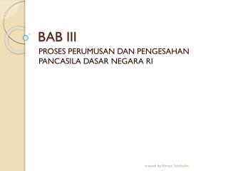 BAB III