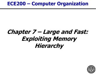 ECE200 – Computer Organization