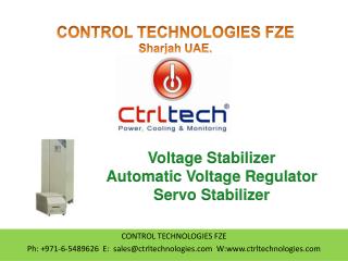 Voltage Stabilizer. Voltage Regulator. Servo Stabilizer.