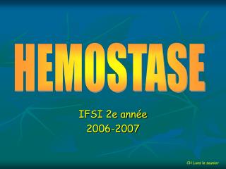IFSI 2e année 2006-2007