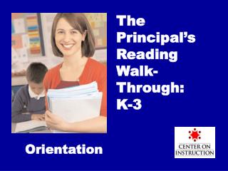 The Principal’s Reading Walk-Through: K-3