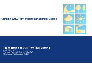 Curbing GHG from freight transport in Greece