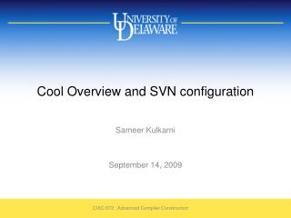 Cool Overview and SVN configuration